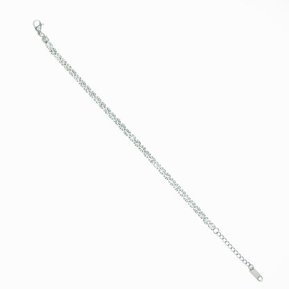 Wide rhinestone bracelet