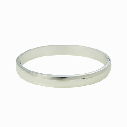 Silver polished cuff