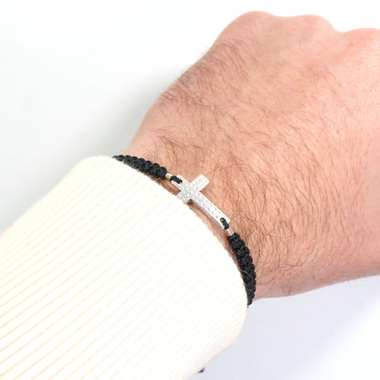 Macrame Cross bracelet