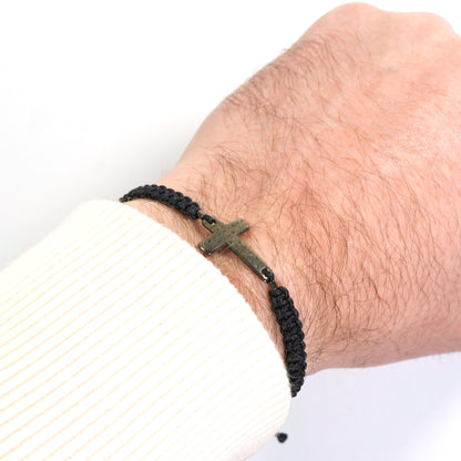 Macrame Cross bracelet